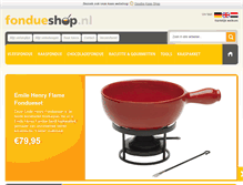 Tablet Screenshot of fondueshop.nl